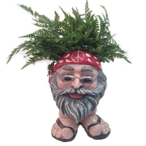 Muggly <br> Face Planter Hippie Dude 12”H – Holds 6” Pot – Natural